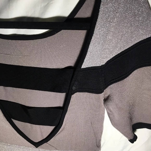 Bebe Striped Bandage Dress - Picture 5 of 6